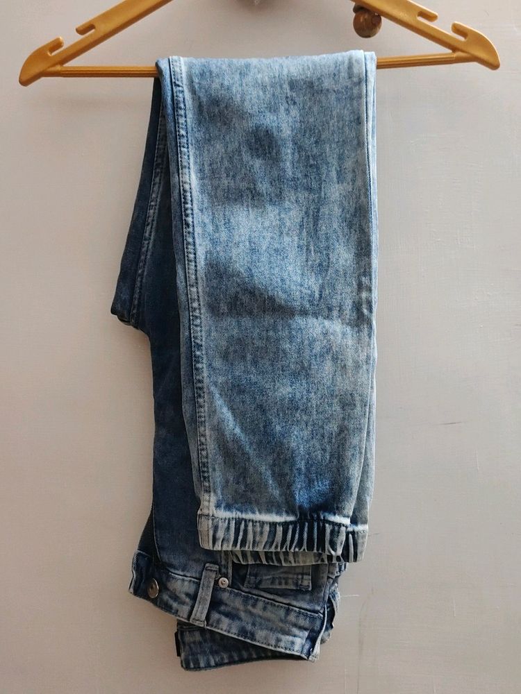 Koovs 26 Size Denim Jogger For Girls