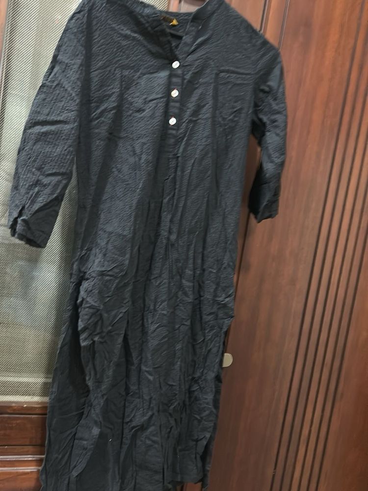 Elegant Black Kurta Dress
