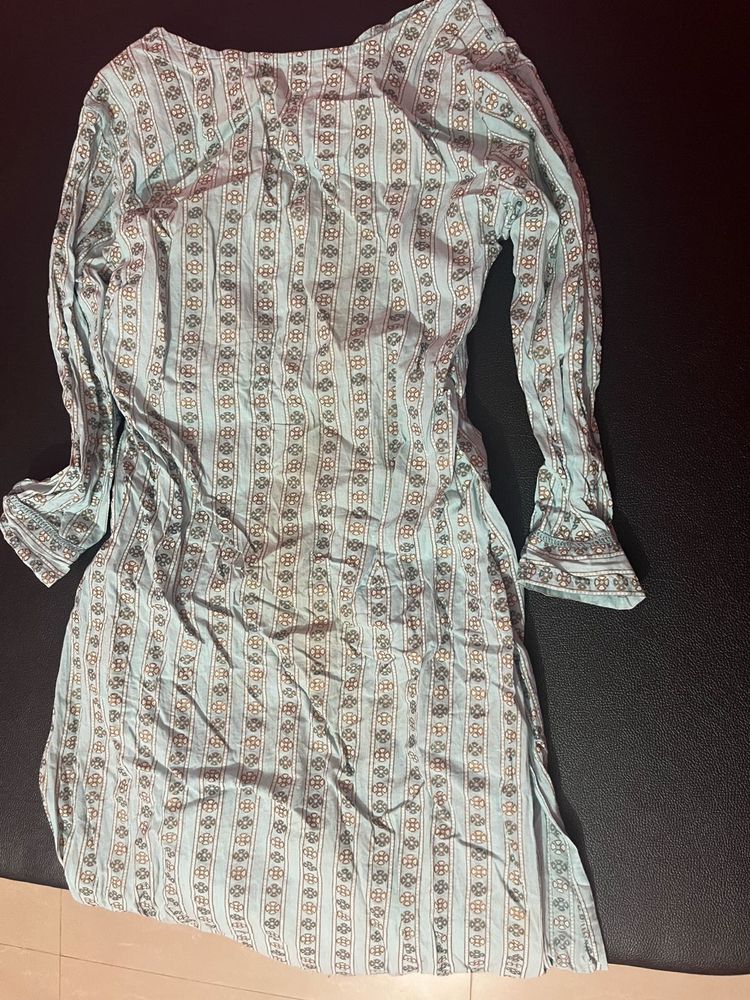 Boho Chic Blue Print Dress