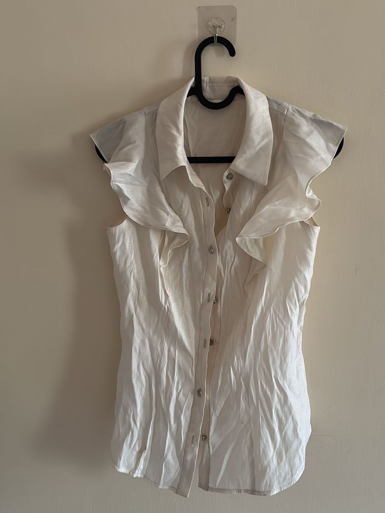 Frill Sleeveless Shirt