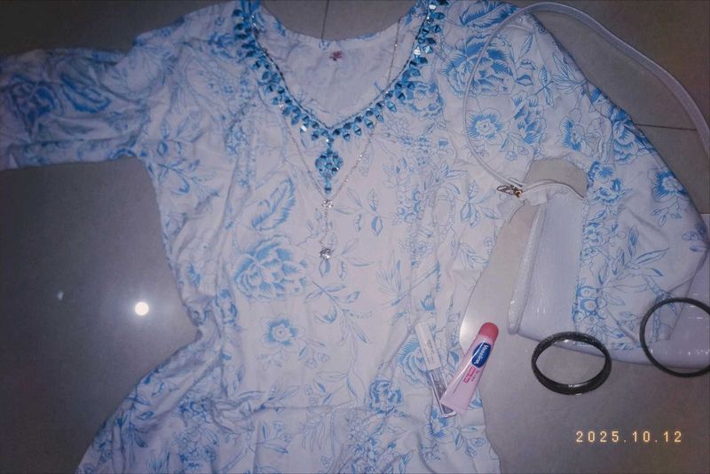 Floral Print Kurta🪷🪔🕊️🪞