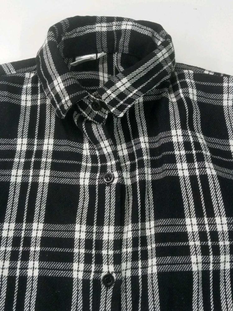 Black Check Shirt For Women