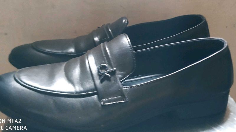 Calvin Klein Brown Leather Loafers