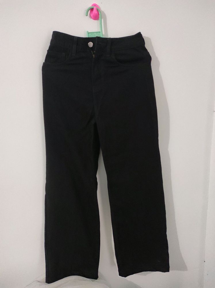 OffDuty wide leg black jeans  . Never worn ❤ .Waist size : 24/26