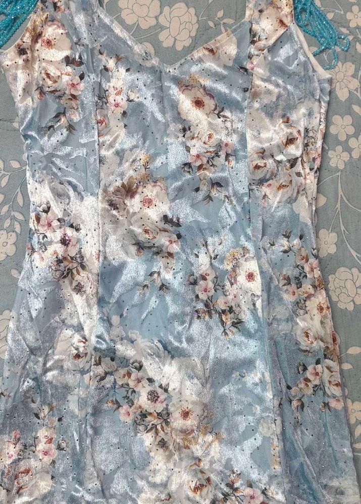 Floral Print Long Dress