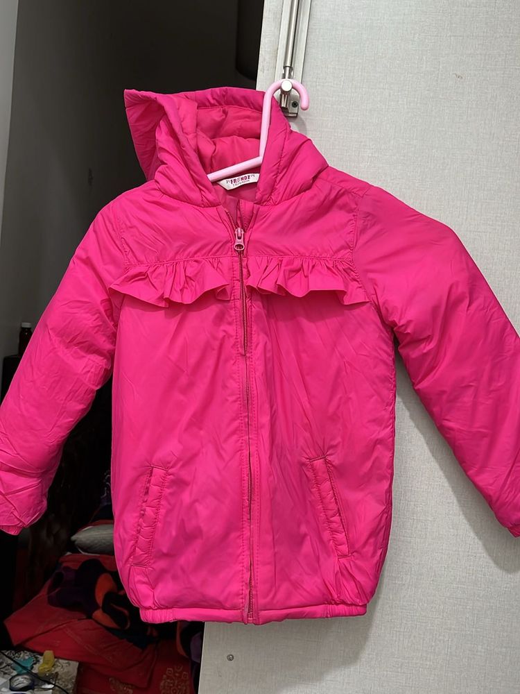 Branded Neon Pink Jacket For 6-8 Yr