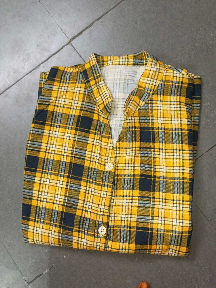 Mastuard Yellow Check Shirt