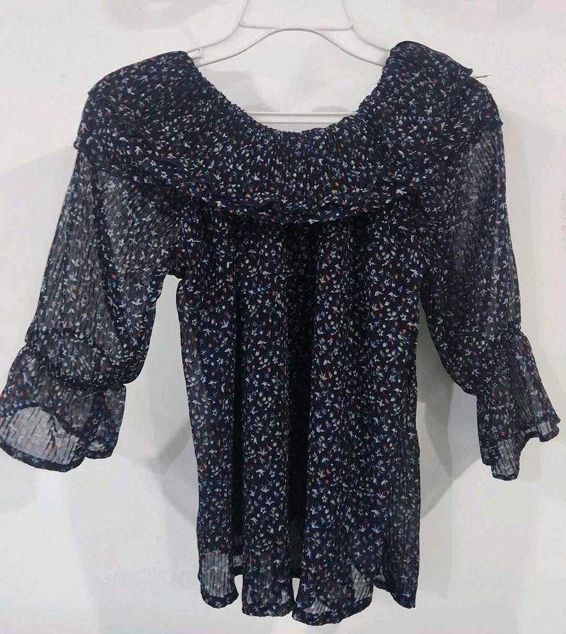 Floral Sheer Top