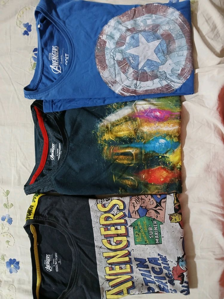 T- Shirt (Combo Of 3 )Size- M