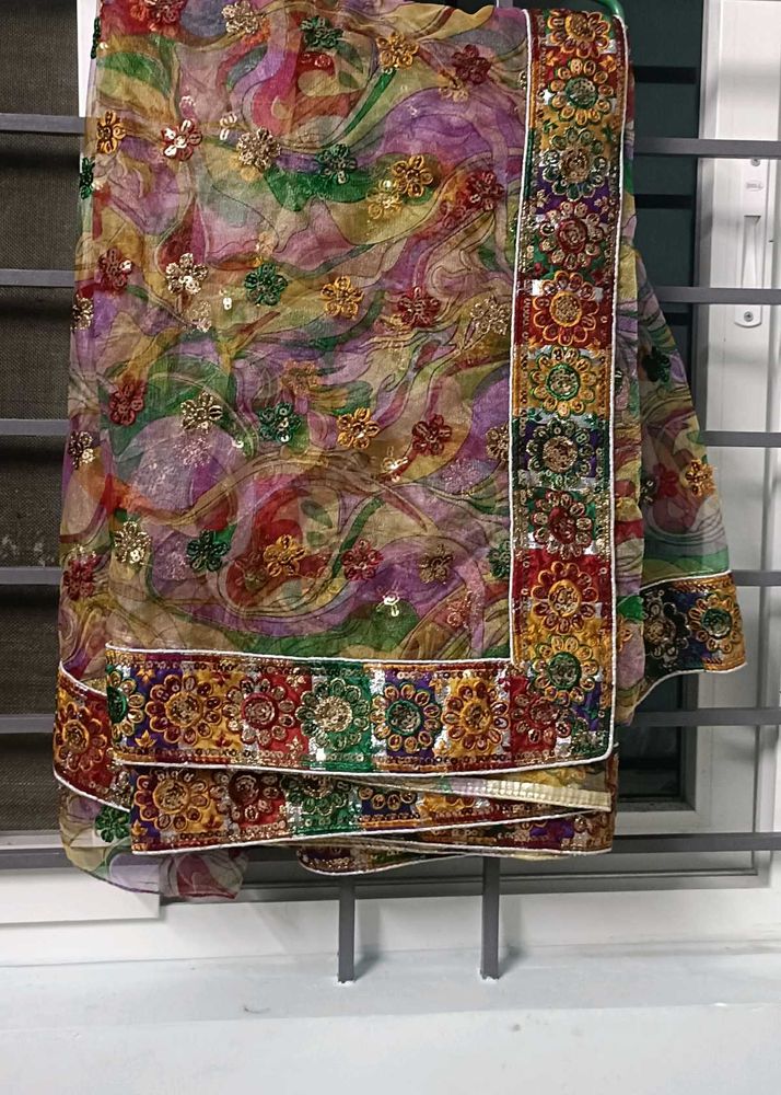 Beautiful multi color saree