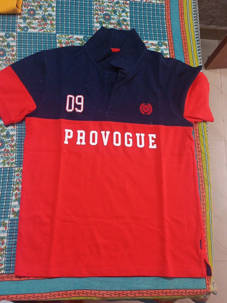 PROVOGUE Half Sleeves Polo Collar Shirt