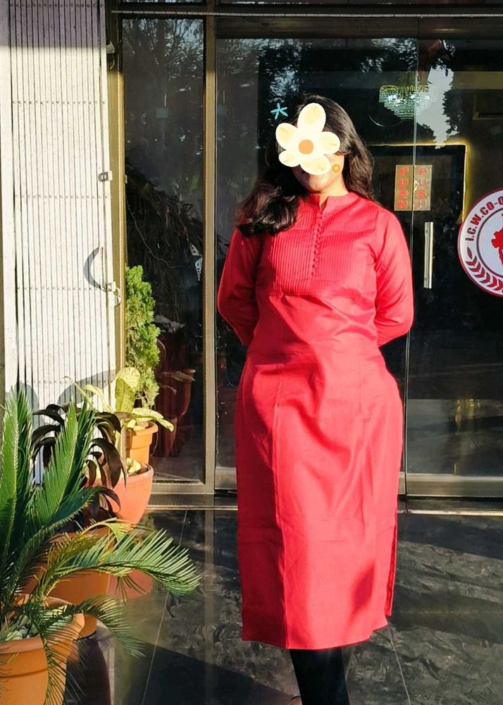 Red Kurta - Elegant &amp; Comfortable