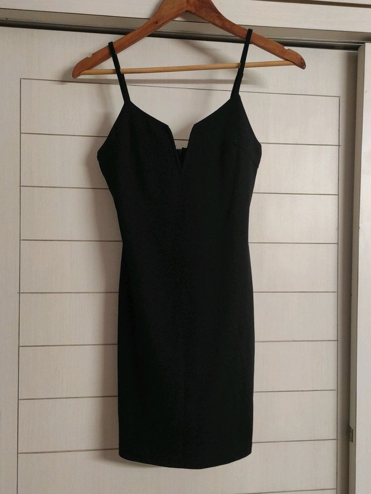 Shein xs black bodycon dress