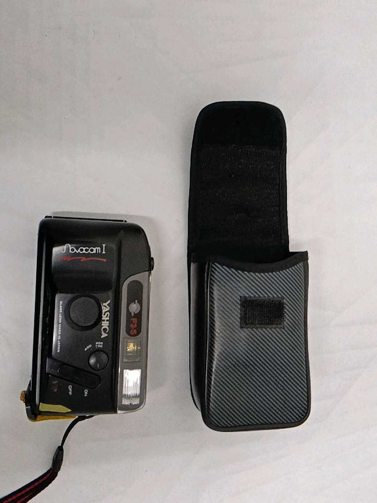 Yashica Analog Camera With Pouch