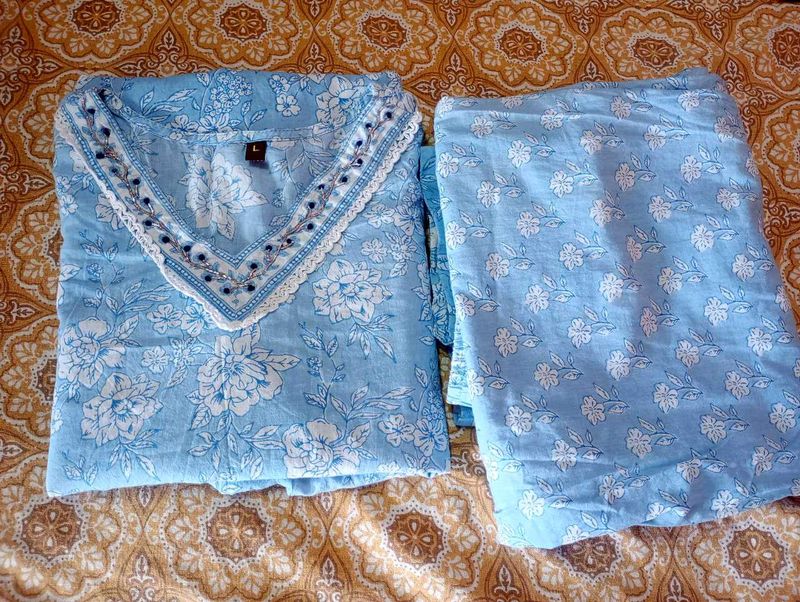 Pure Cotton Kurti Set