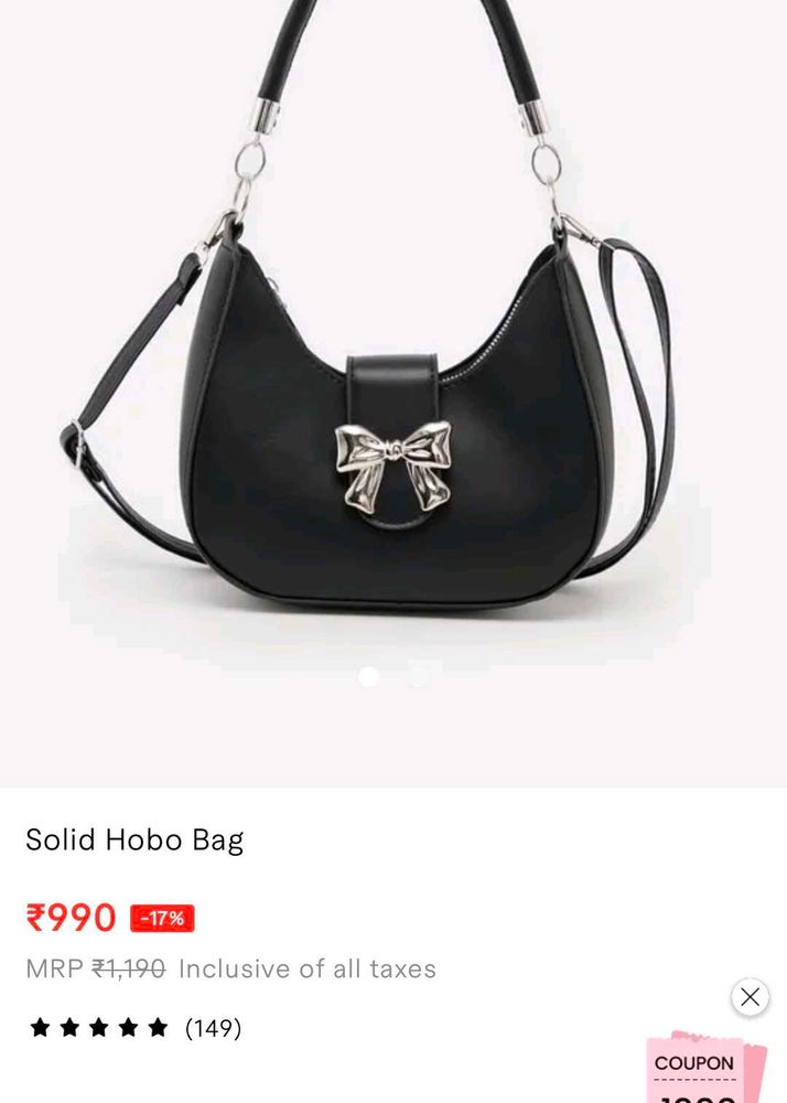 Solid Hobo Bag