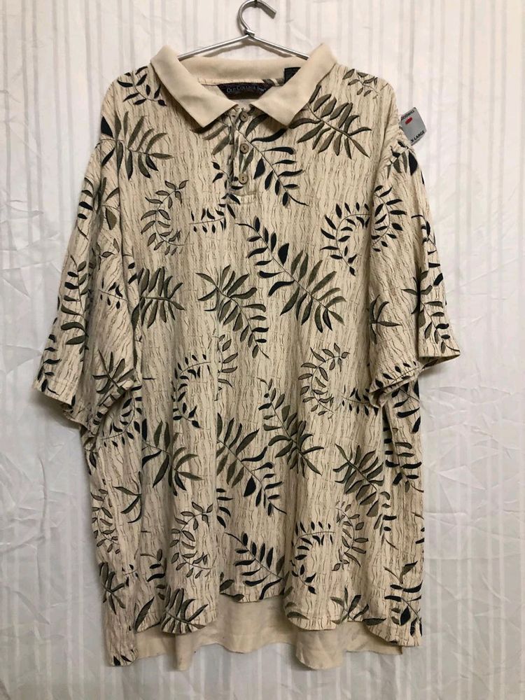 Old College Inn Cream Printed T Shirt