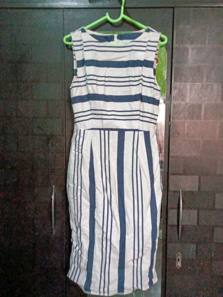 Striped Sleeveless Dress