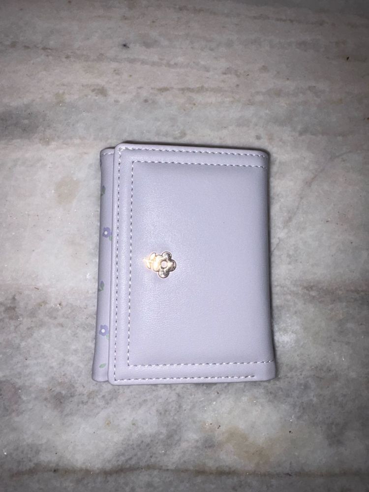 Cute Lavender Flower Wallet