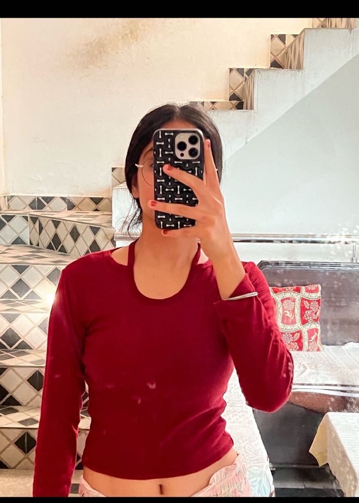 Maroon Top