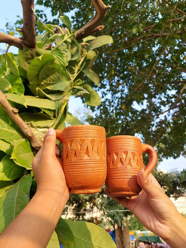 Terracotta Mugs (Set of 2)