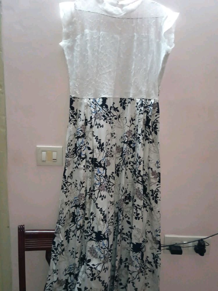 White Floral Maxi Dress