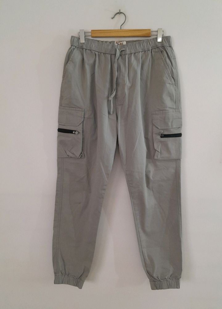Grey Jogger Style Cargo Trouser (Men&#39;s)