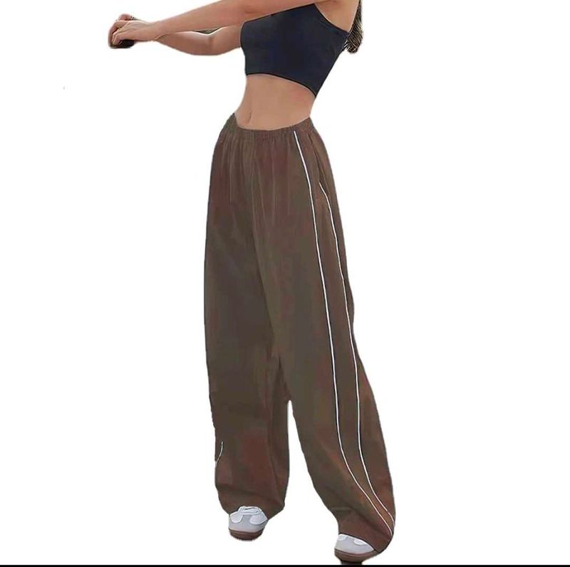 Y2K Brown Parachute Pants Size xs (NewMe)