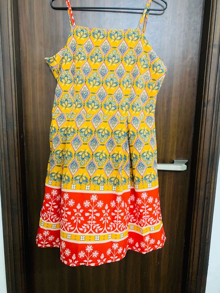 SheIn Printed Midi Dress
