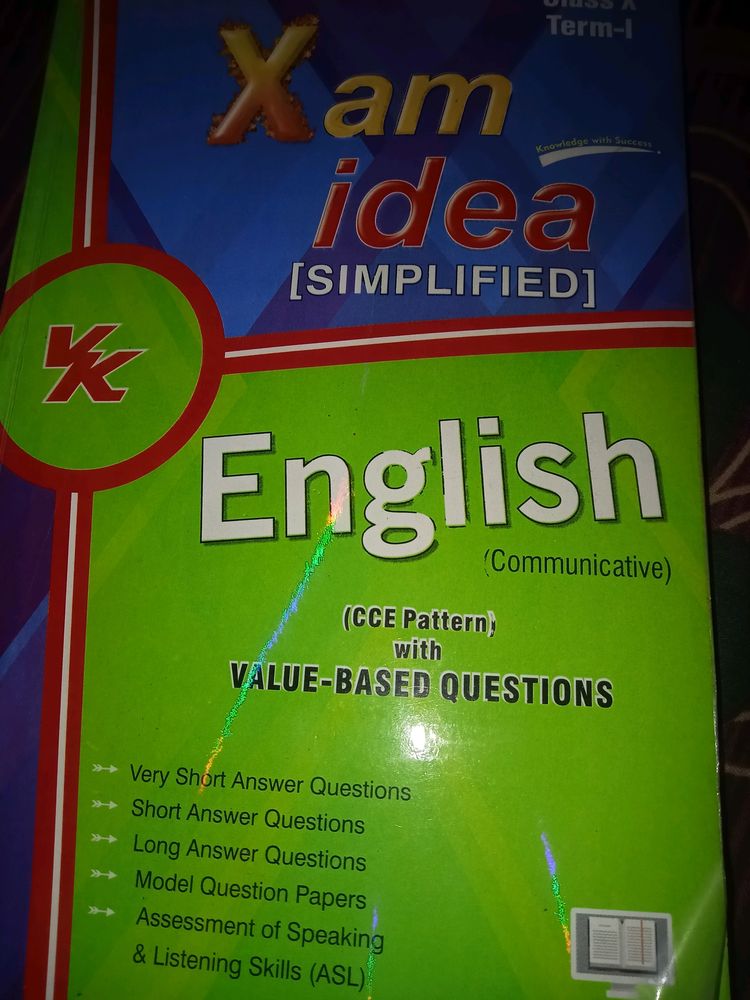 CBSE Class 10th XAM IDEA ENGLISH SAMPLE PAPER