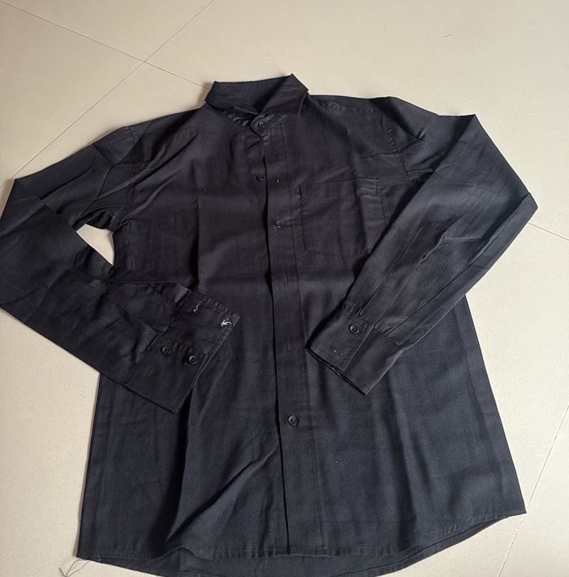 Classic Black Button-Down Shirt