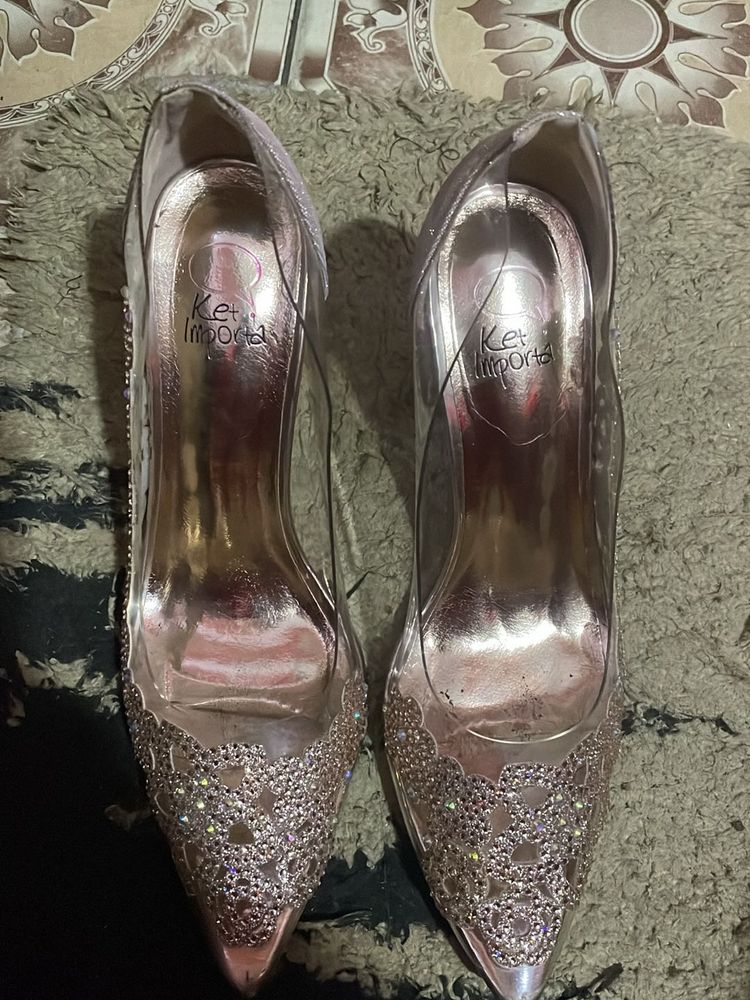 New Heels Silver Pink