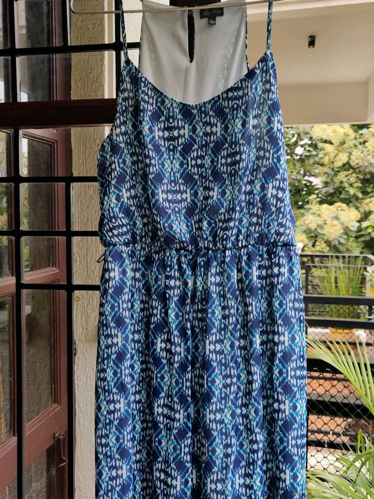 Beautiful Blue Halter Dress