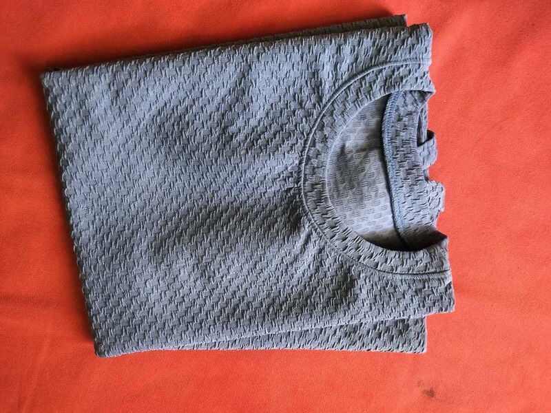 Textured Grey T-Shirt