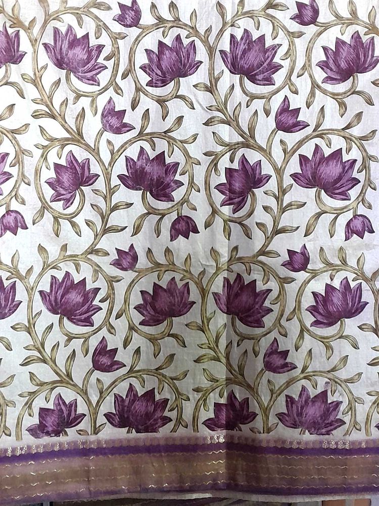 Purple Colour Art Silk Saree