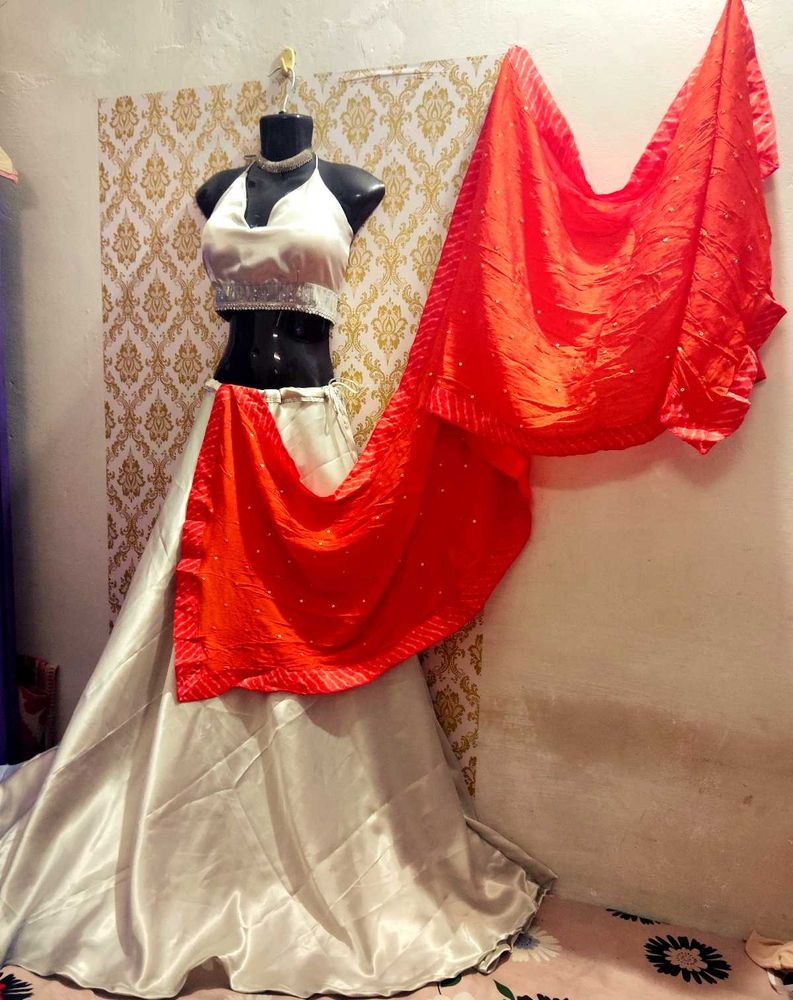 Elegant Halter Top Lehenga Skirt Festival Dhamaka