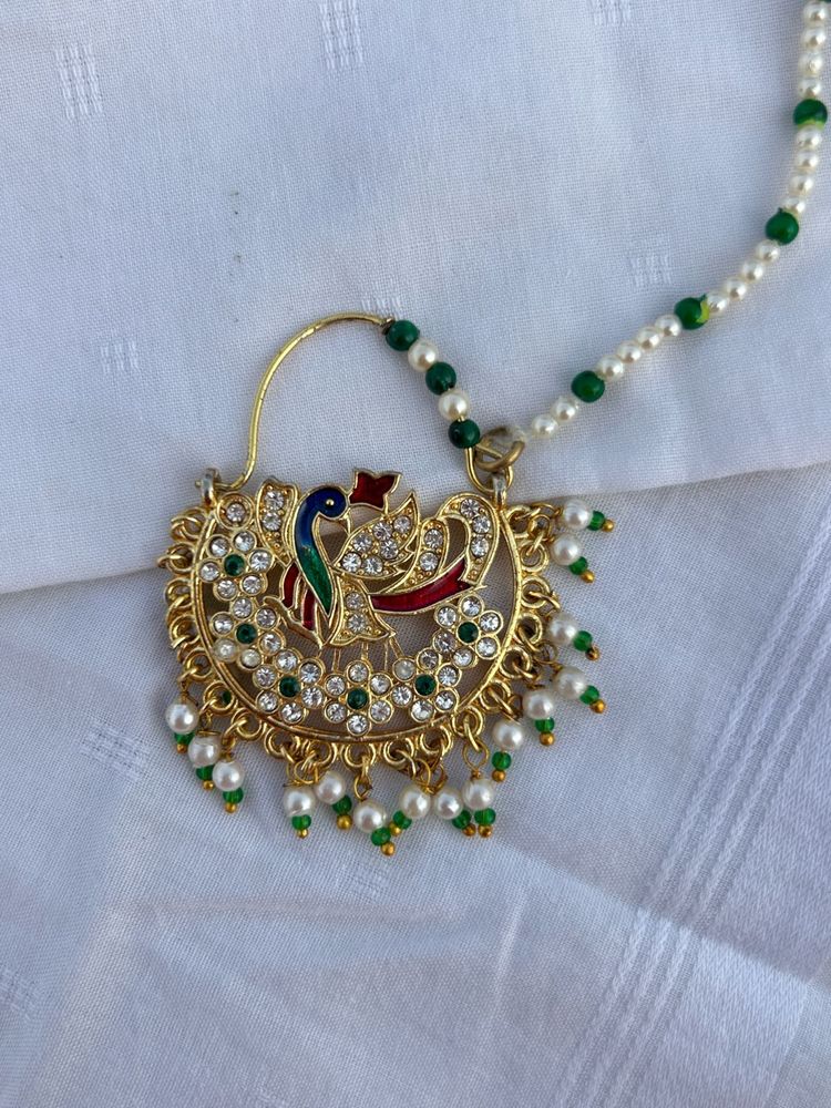 Gold Peacock Nath