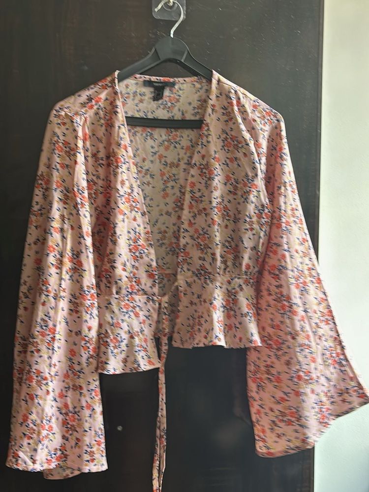 Floral Print Crop Top