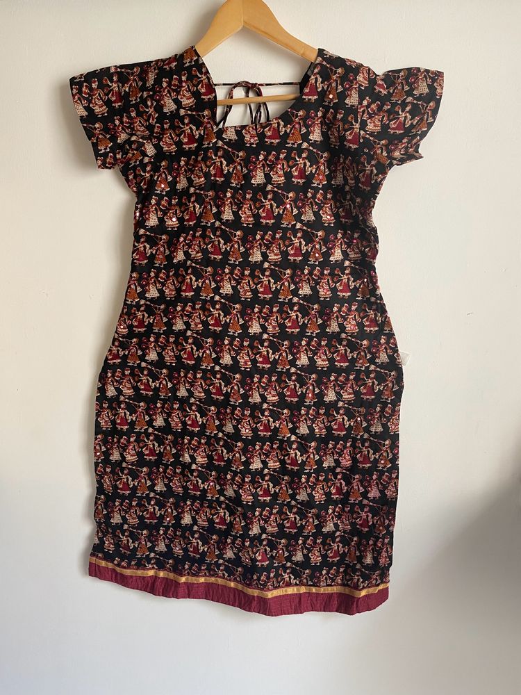 Black Cotton Kurtha