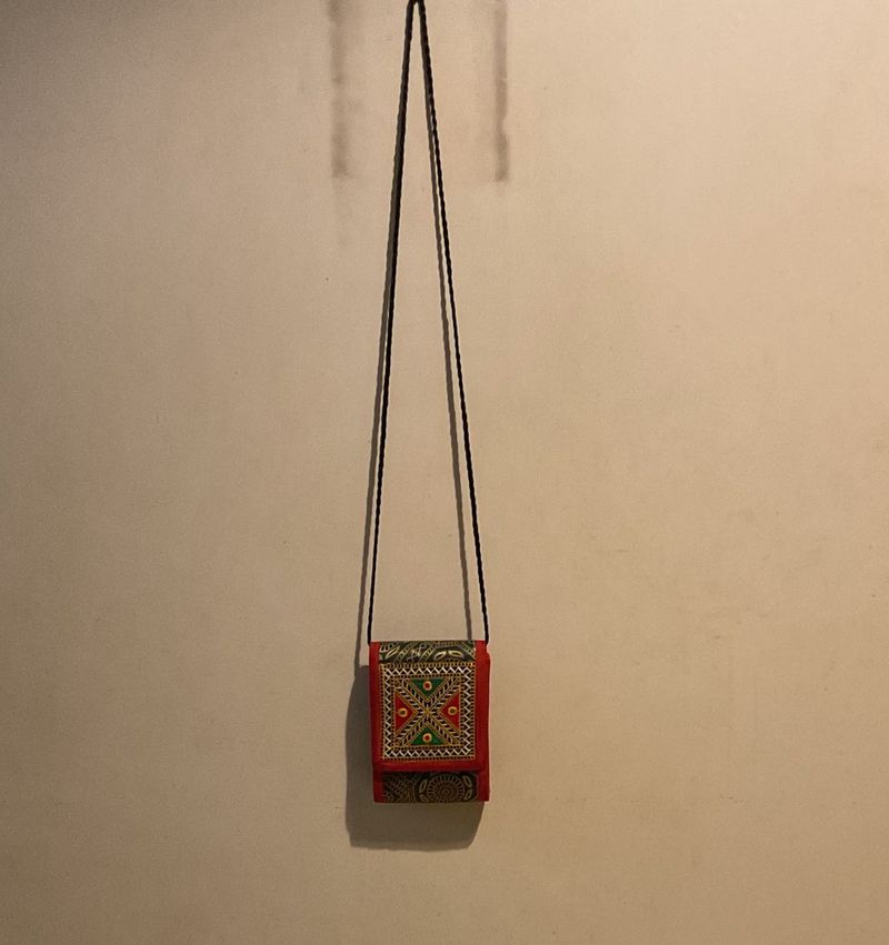 Embroidered Crossbody Bag