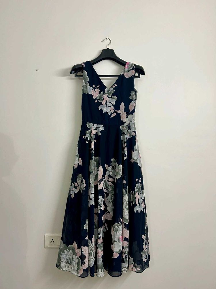 Beautiful Floral Print Fit &amp; Flare Dress