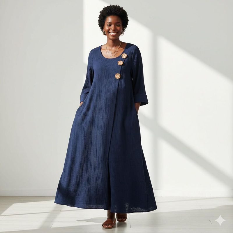 Navy Blue Maxi Dress