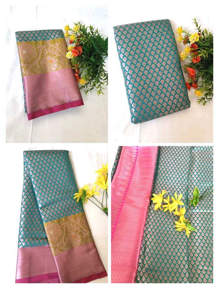 Semi Banarasi Brocade Silk Saree