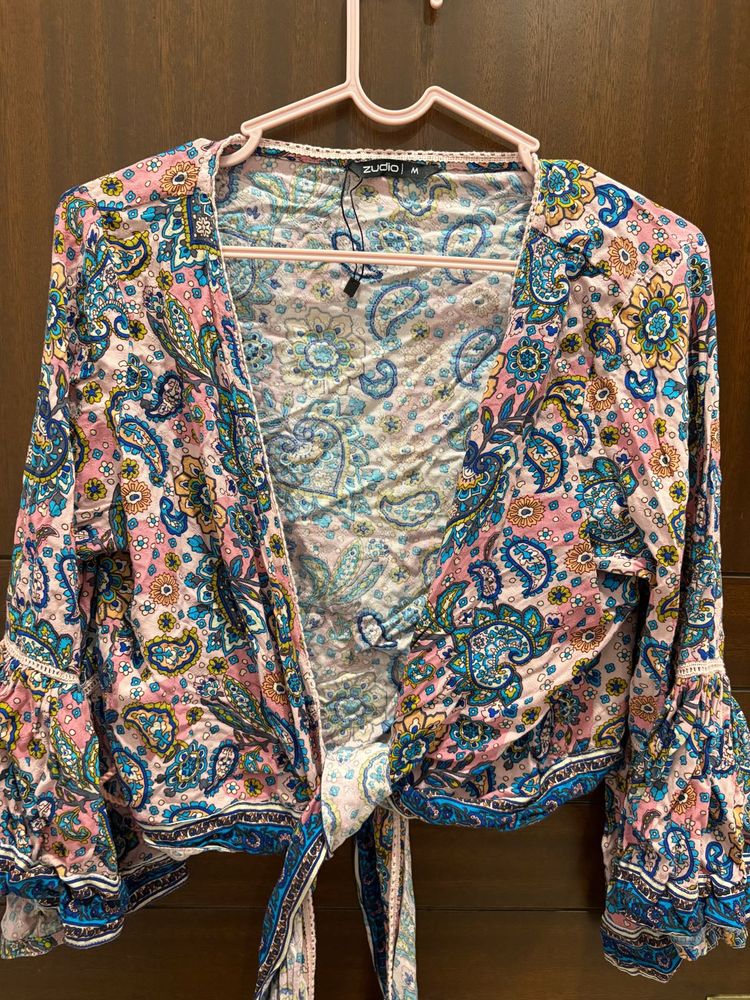 Boho Chic Paisley Print Top