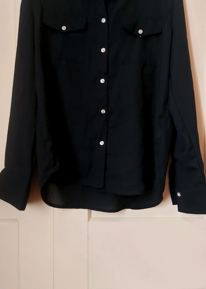 Mixxo NAVY BLUE Button-down Shirt Women