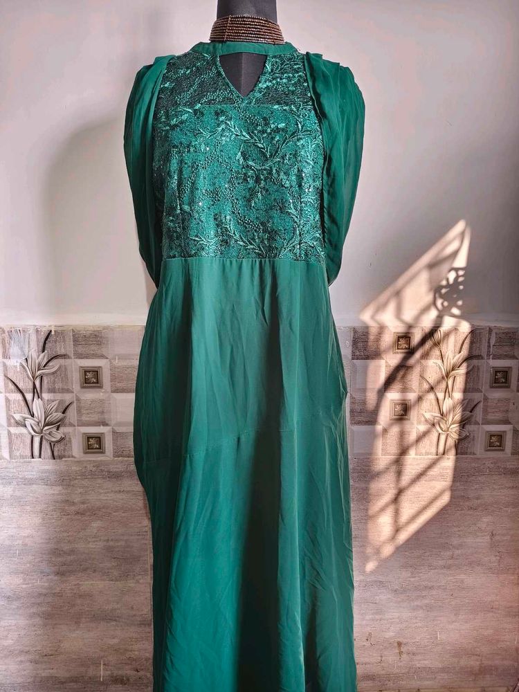 🎄Buy 2, Get 1 Free🎁XL/XXL Green Gown