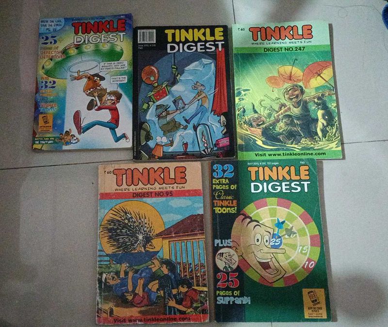 Tinkle Digest Comic Book Lot
