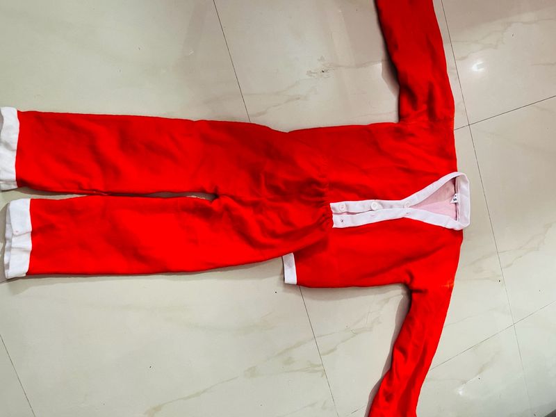 Girls Santa Dress Set
