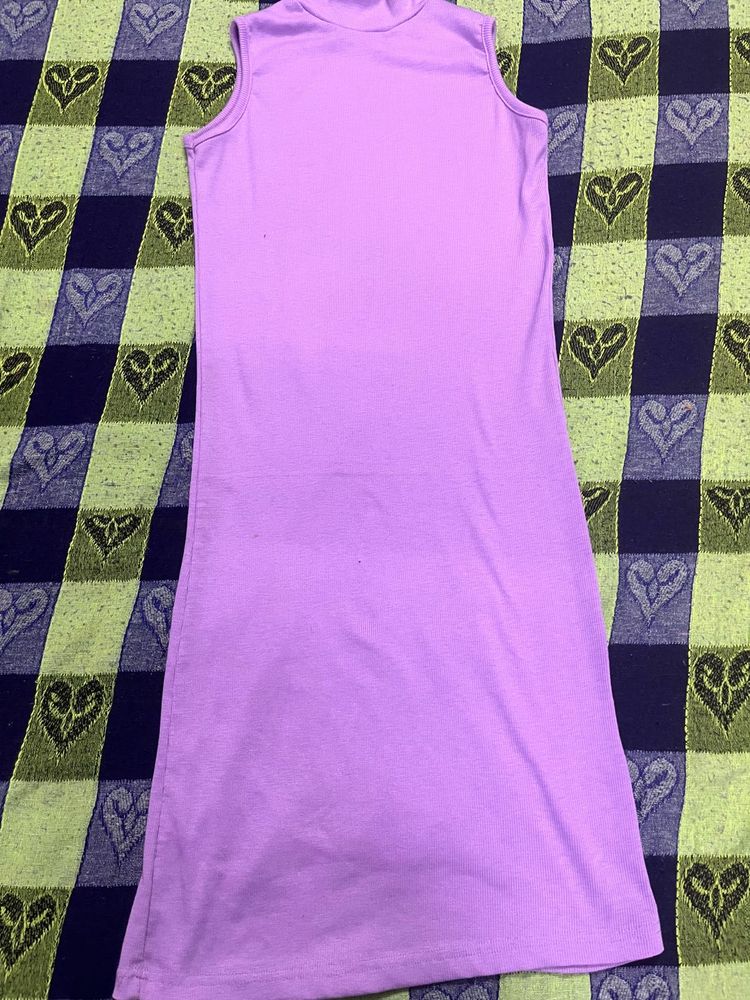 Lavender Sleeveless Mini Dress