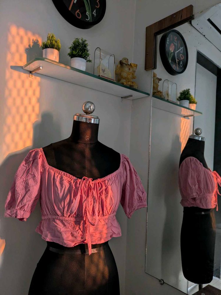 Athena Milkmaid Crop Top